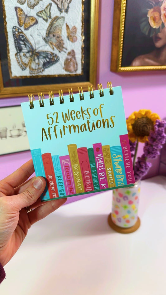 52 Weeks of Affirmations Quotes Flip Book