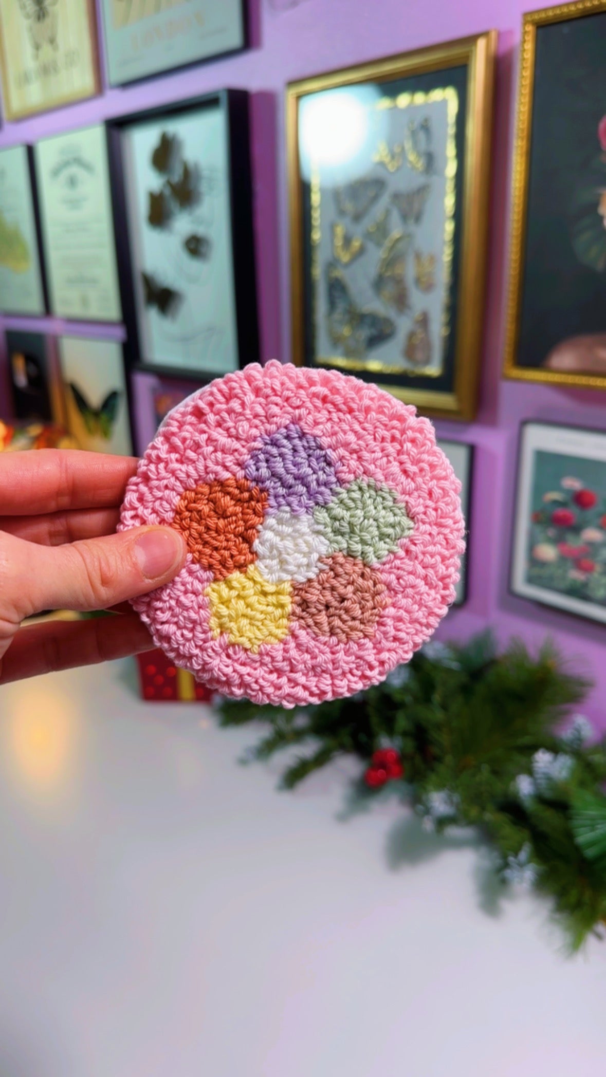 Colorful Flower Handmade Coaster