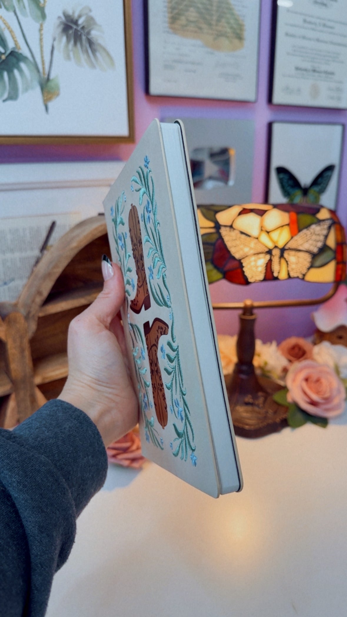 Boots Embroidered Journal Notebook