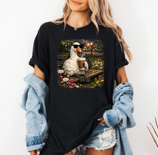 Caffeinated Duck T-shirt (Black)
