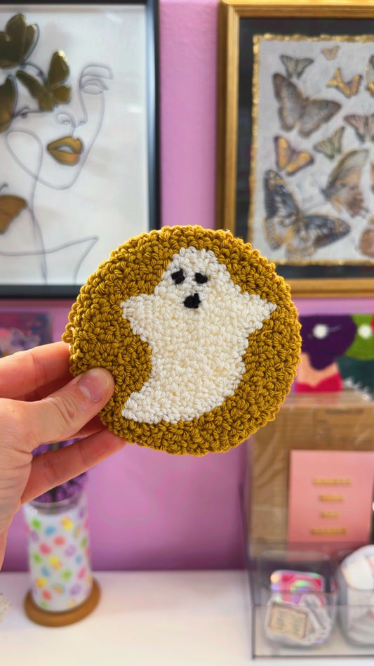 Mustard Boo Handmade Coaster