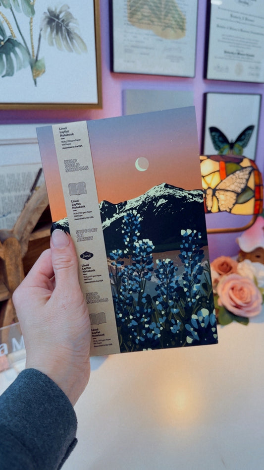 Lupines Layflat Notebook