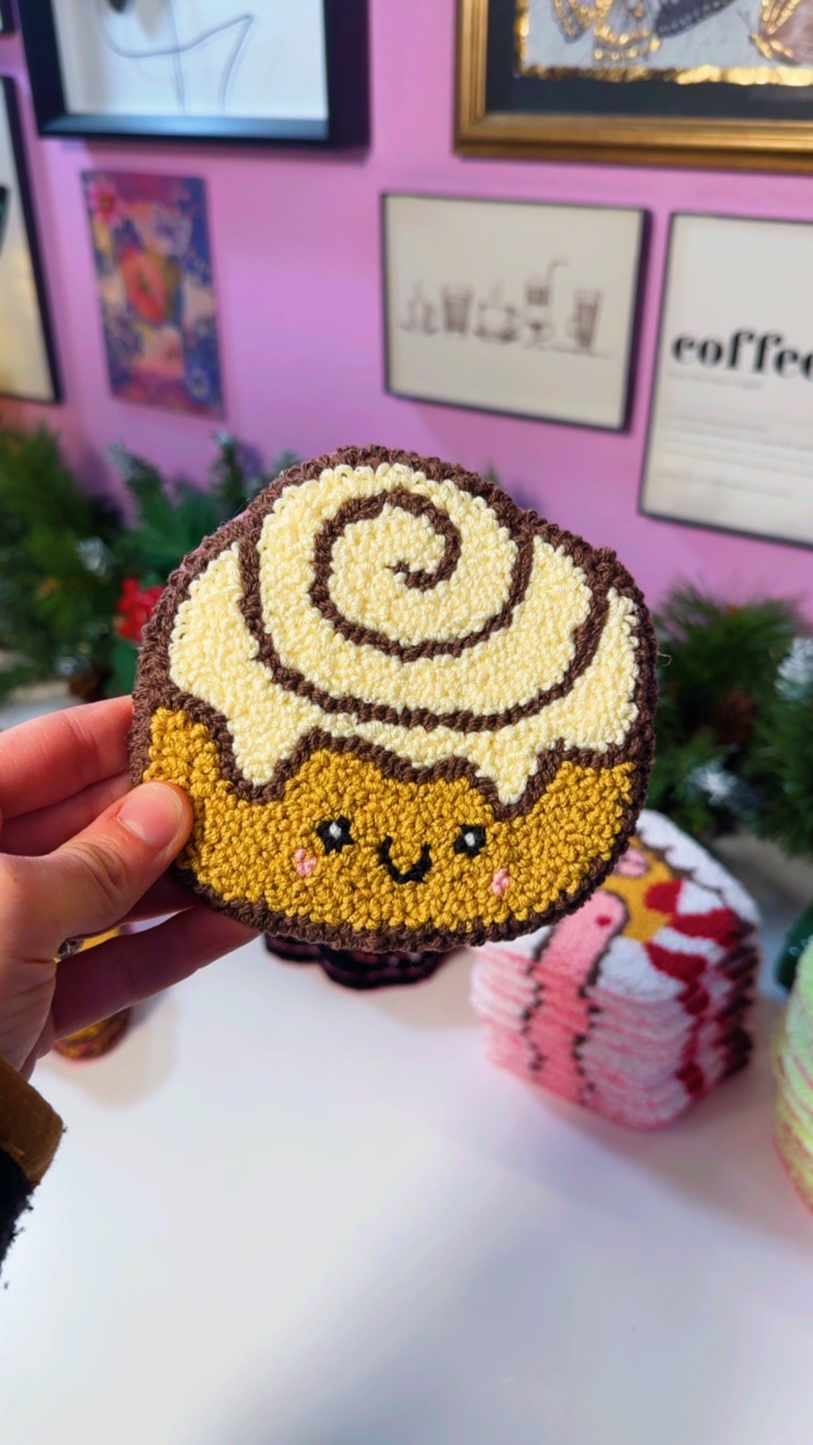 Baby Cinnamon Mug Rug Coaster