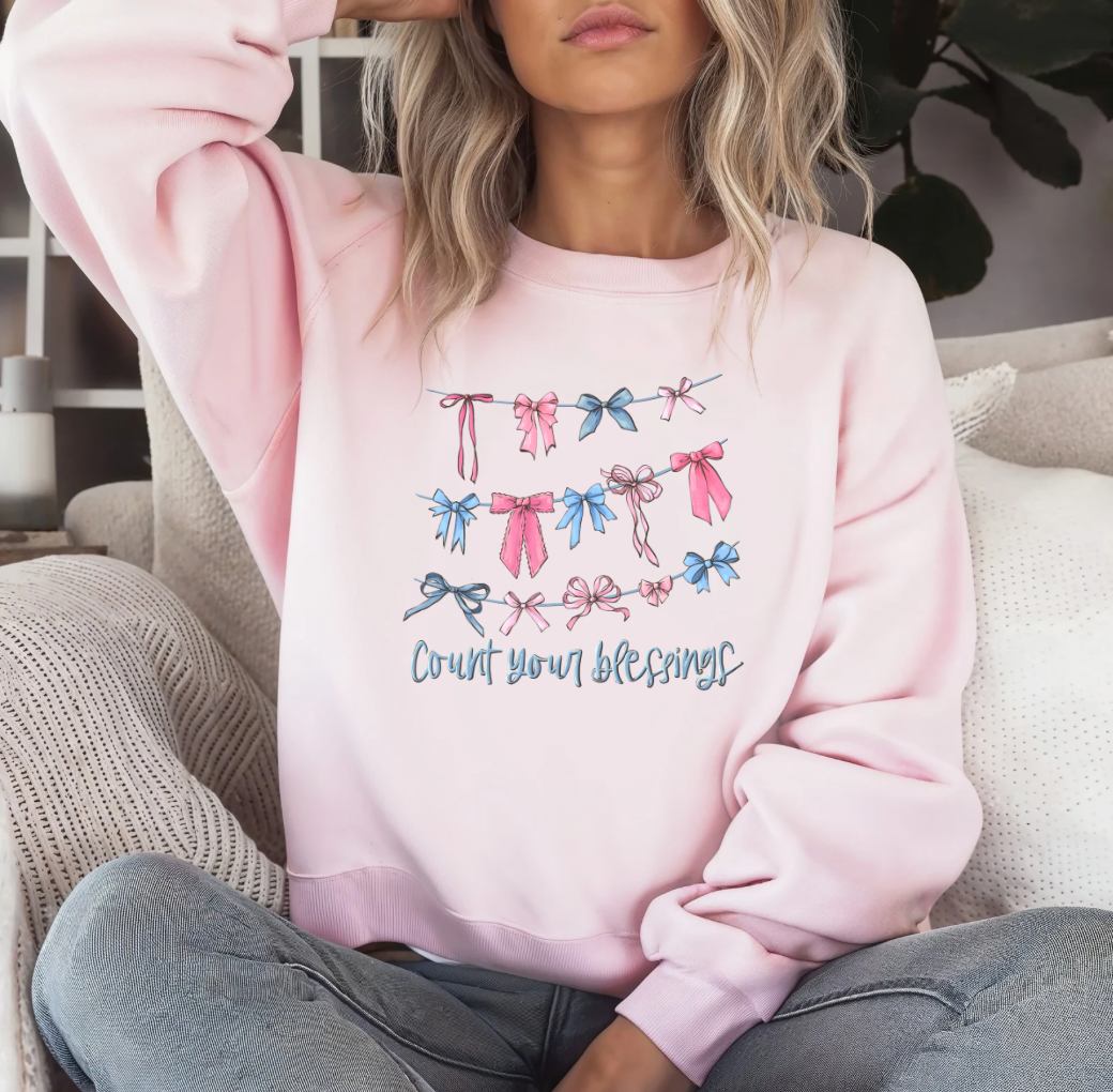 Counting Blessings Crewneck (Pink)