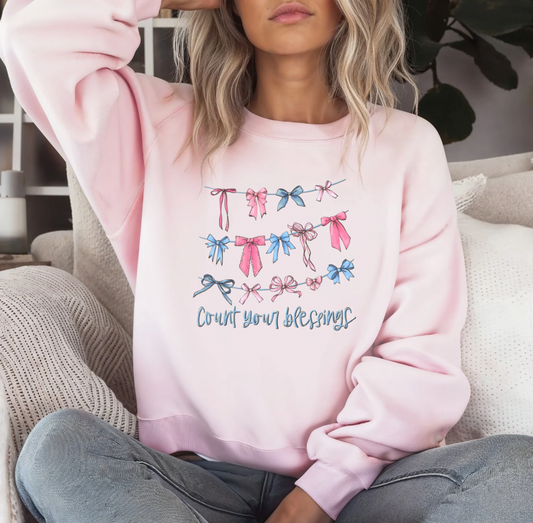 Counting Blessings Crewneck (Pink)