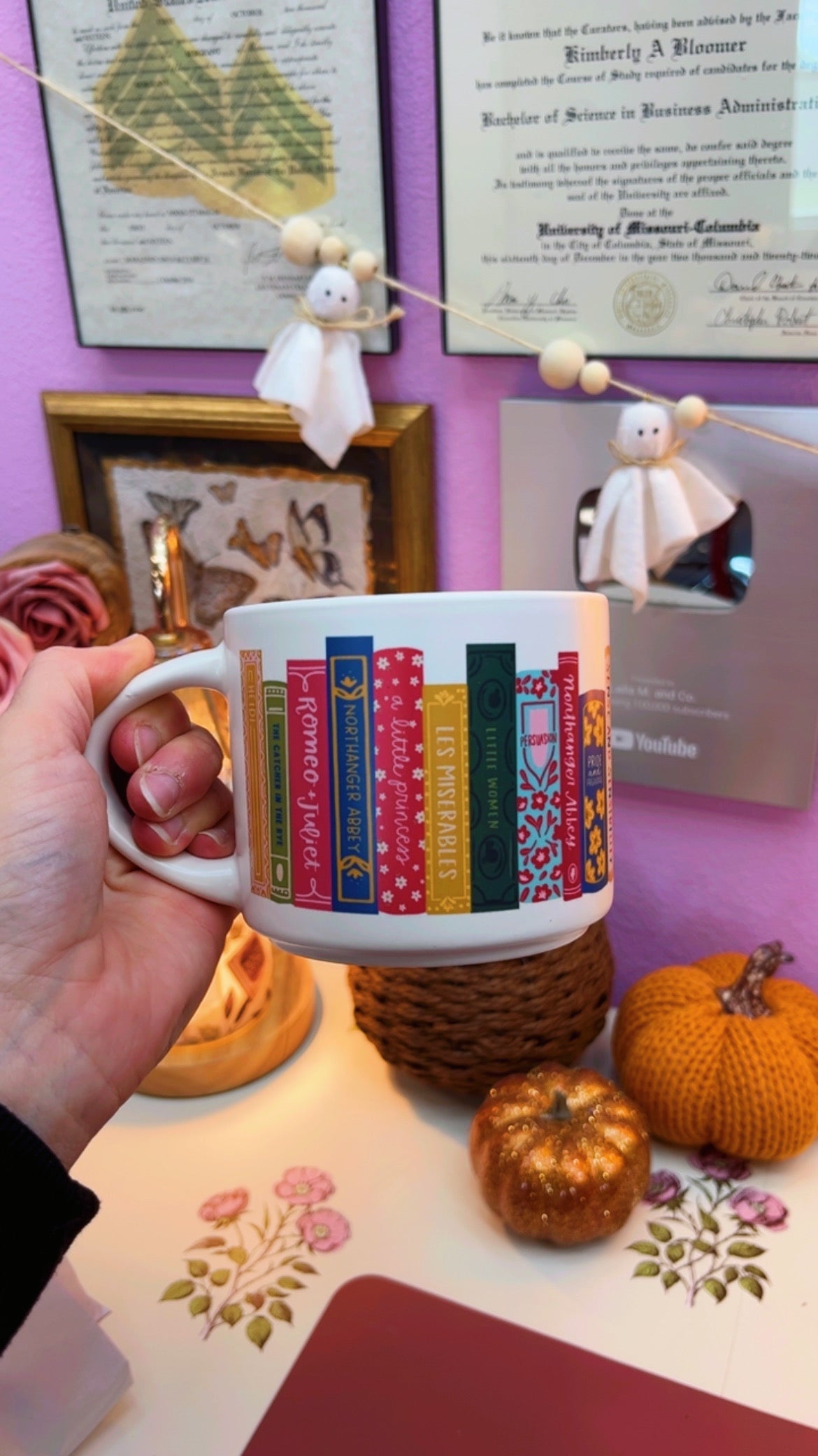 Bookish Coffee Mug 14 oz (White)