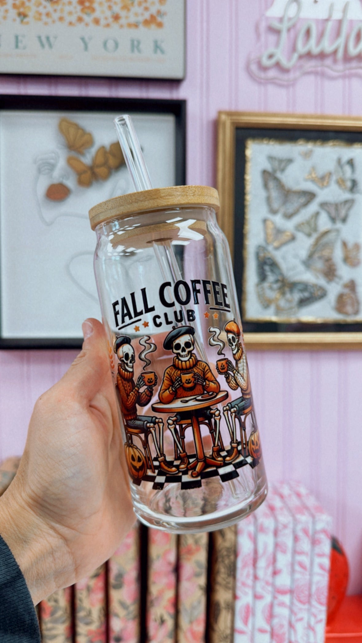 Coffee Club 20 oz Glass