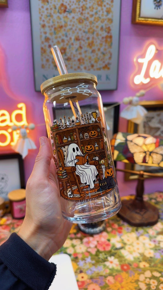 Reading Ghost Library 20 oz Glass