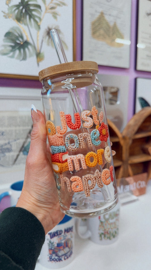 Just One More Chapter 20 oz Glass