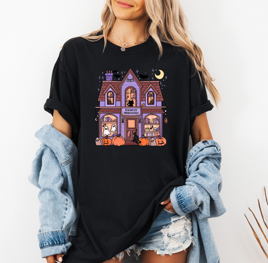 Spooky Bookstore T-shirt (black)