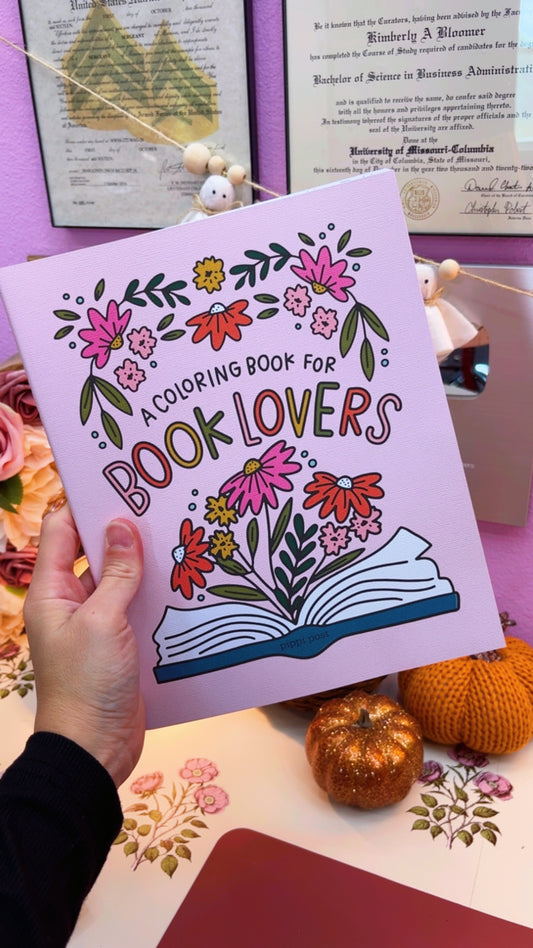 Book Lovers Coloring Book