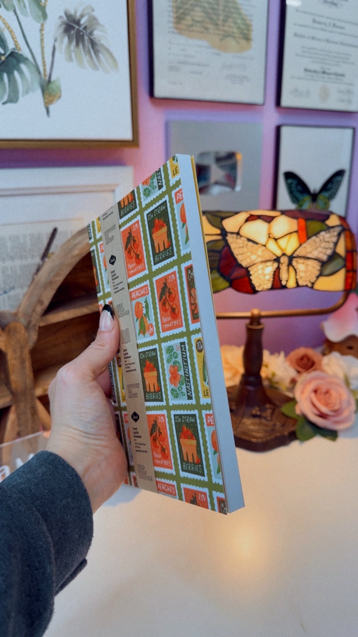 Garden Stamps Layflat Notebook