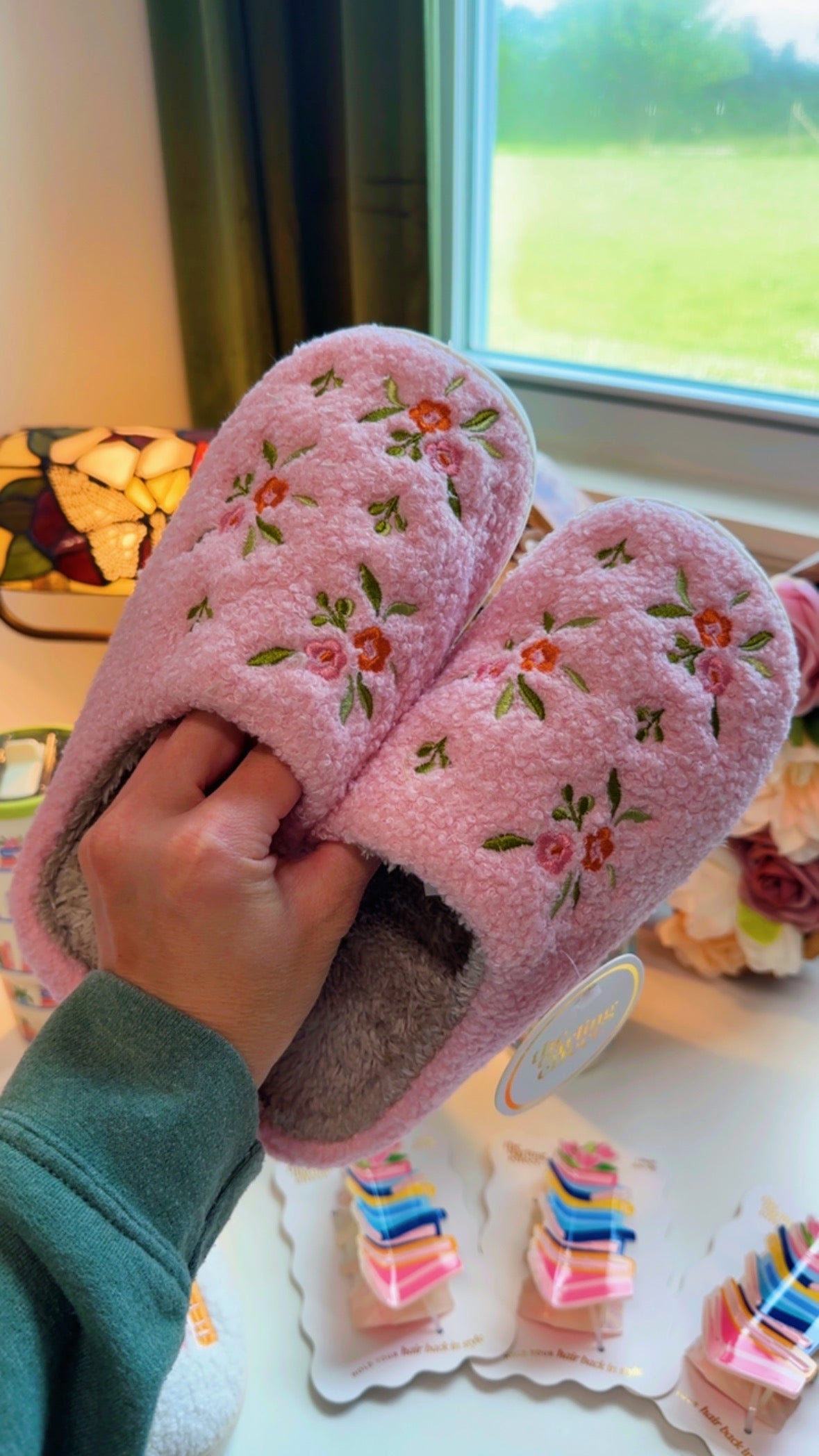 Whimsical Flower Slippers