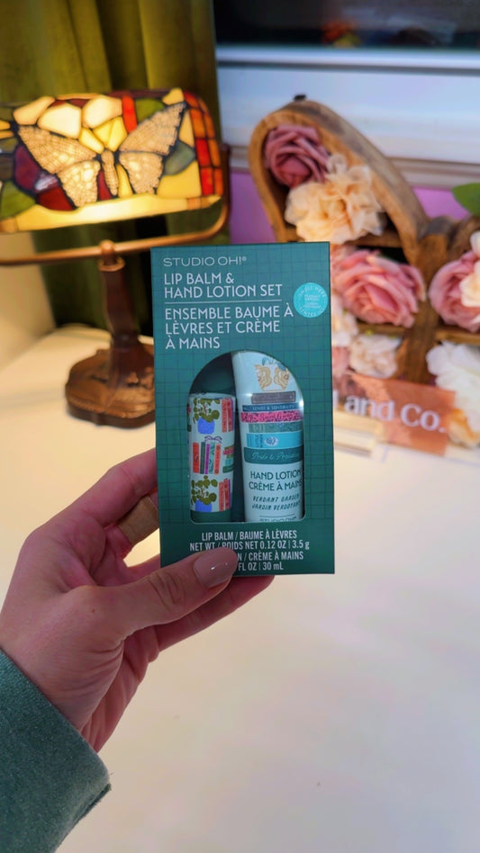 Cozy Reader Lip Balm & Hand Lotion Set