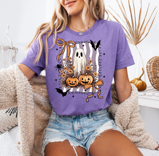 Coquette Ghost T-shirt (Heather Purple)