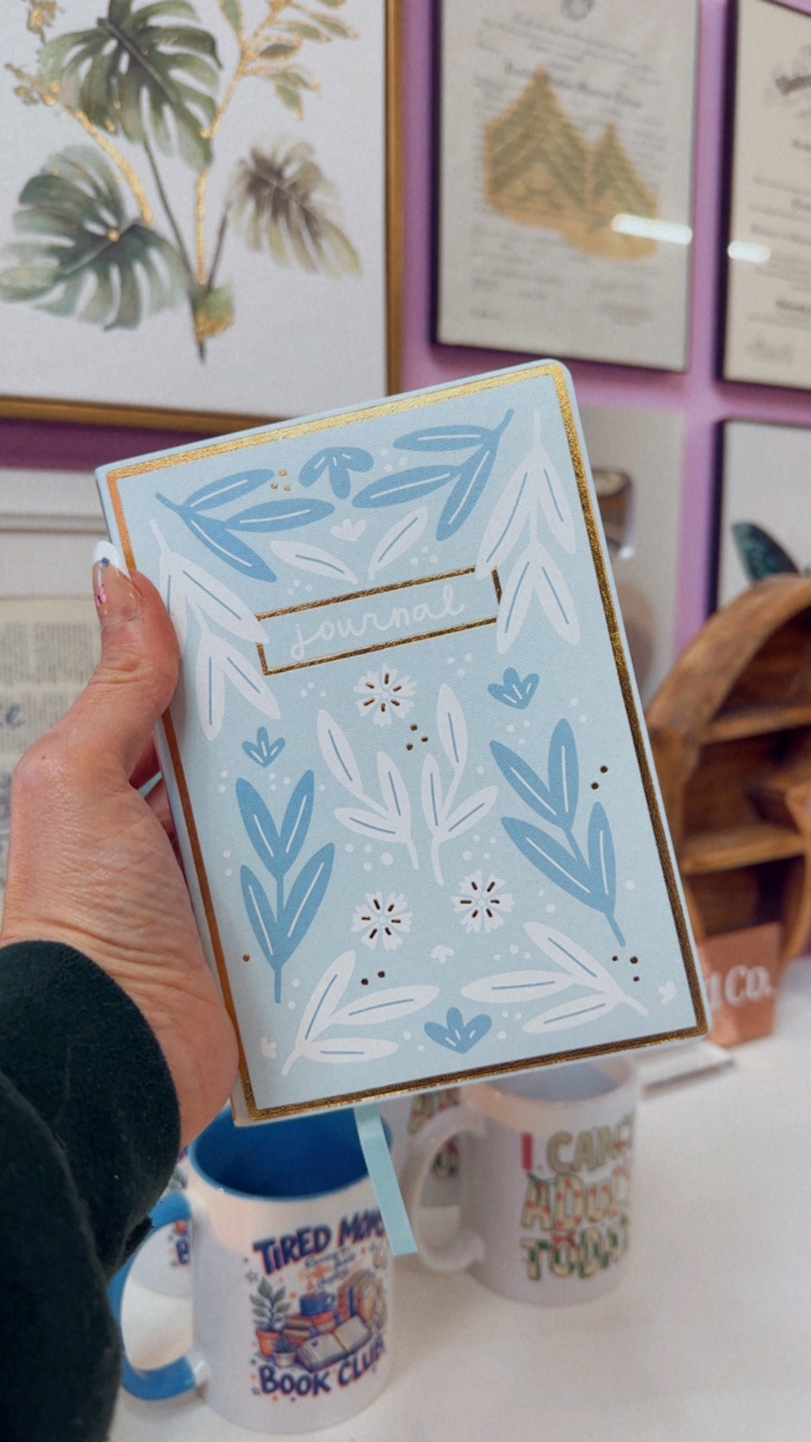 Blue Florals Softcover Journal