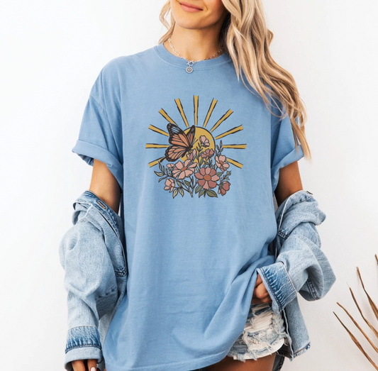 Sunshine on my Mind t-shirt (light blue)