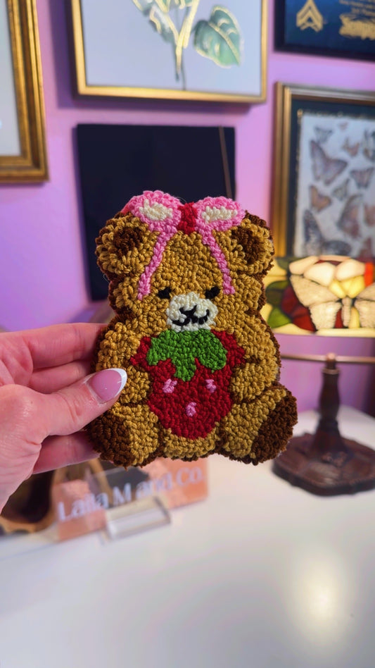 Cozy Teddy Mug Rug Coaster