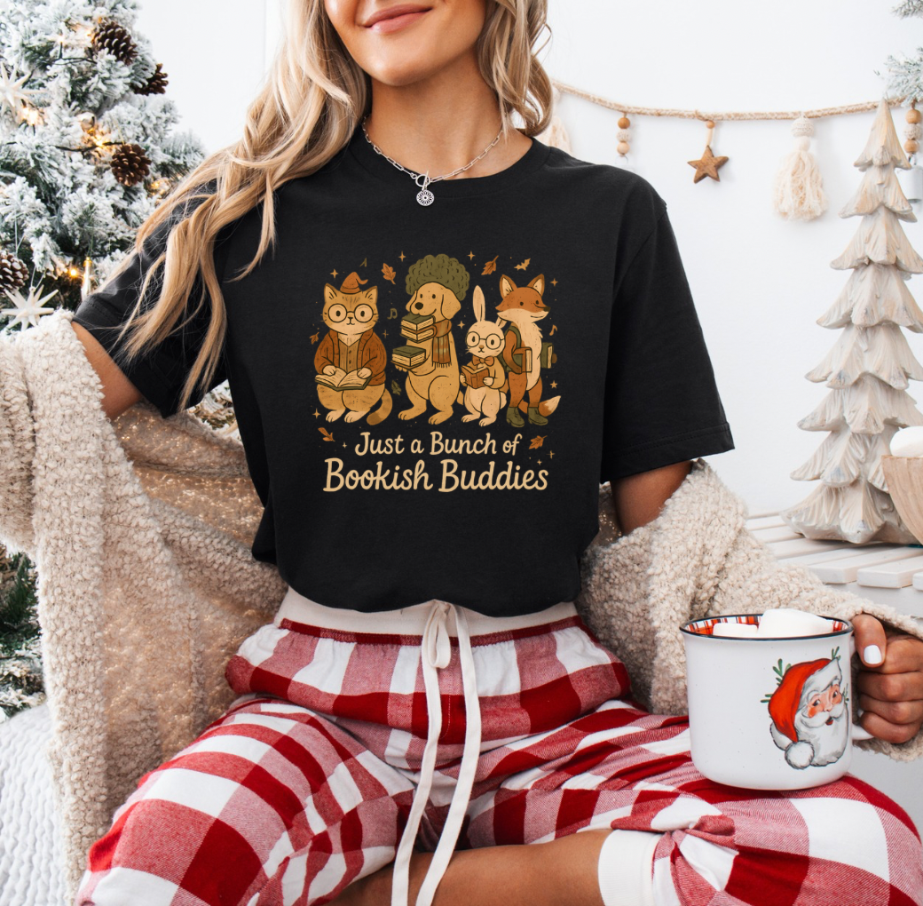 Just a Bunch of Bookish Buddies T-shirt (Black)