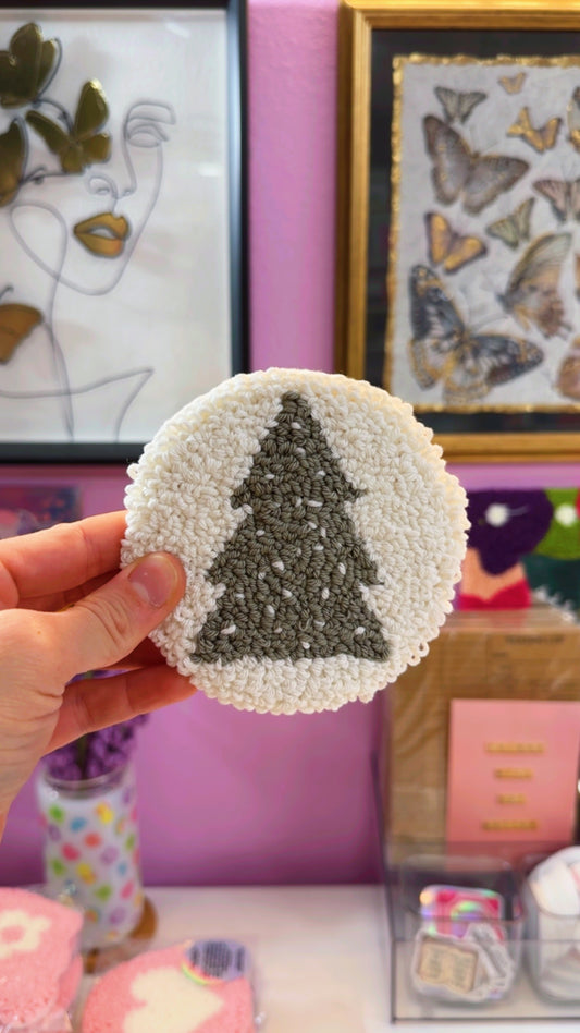 Holiday Tree Handmade Coaster