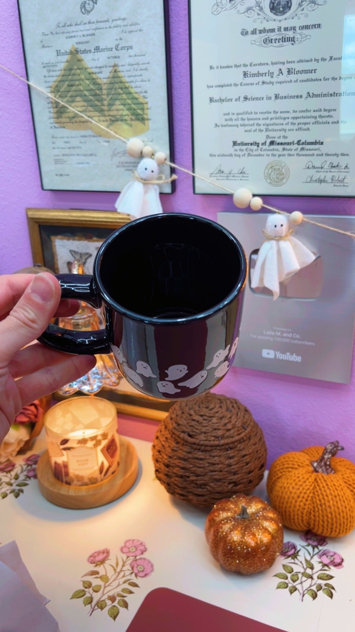 Ghostlike Stoneware Mug (14 oz)