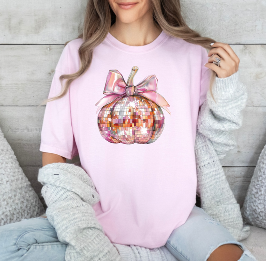 Pink Disco Pumpkin T-shirt (Pink)