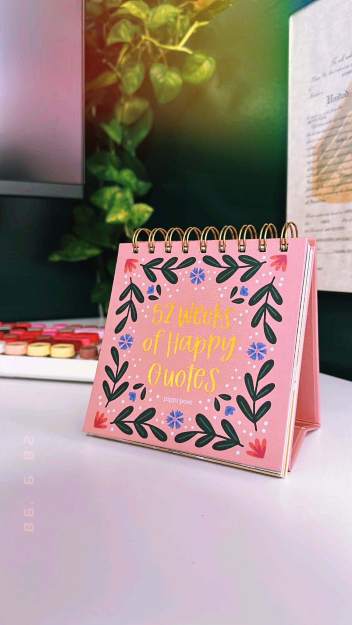 52 Weeks of Happy Quotes Desk Flip Calendar