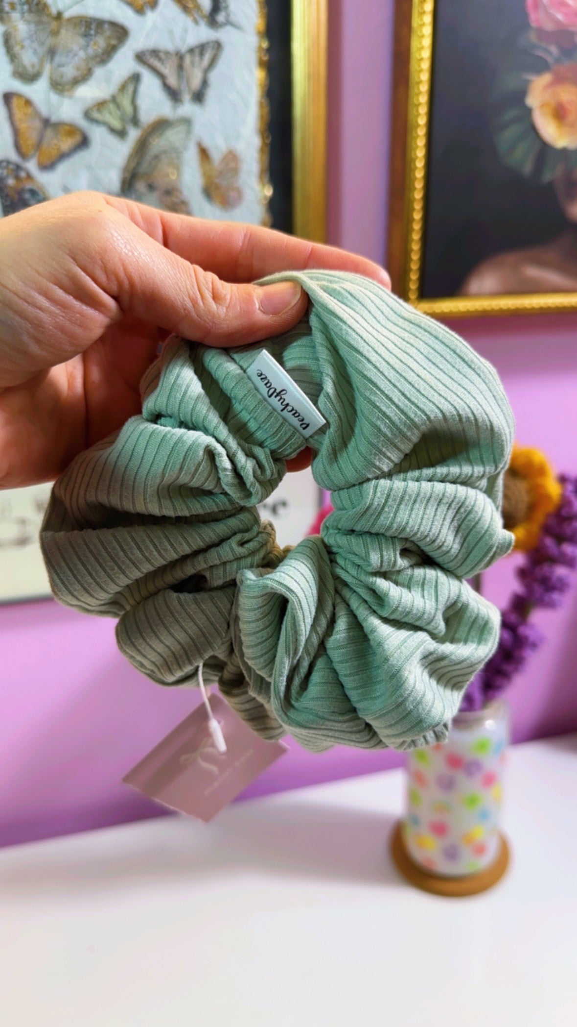 Sage Handmade XL Scrunchie
