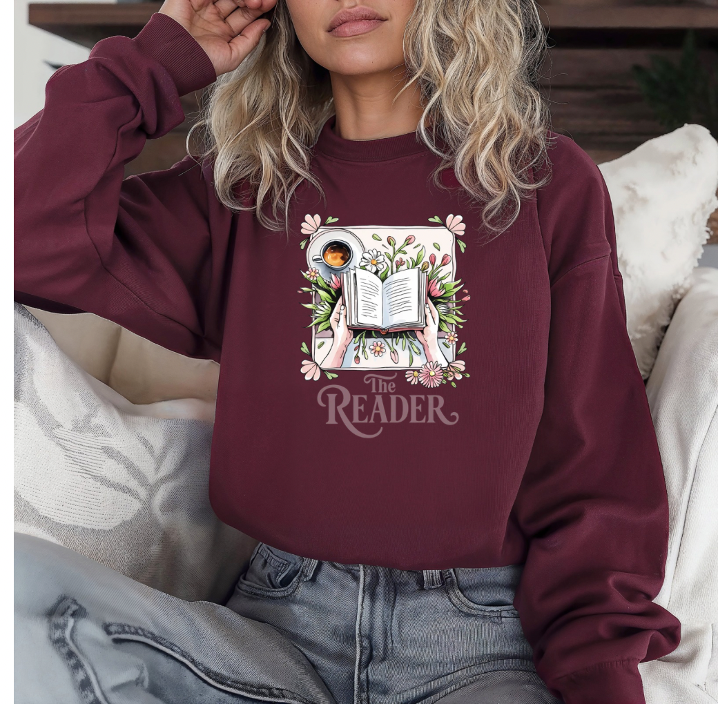 The Reader Crewneck (Maroon)