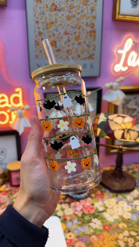 Spooky String Lights 20 oz Glass
