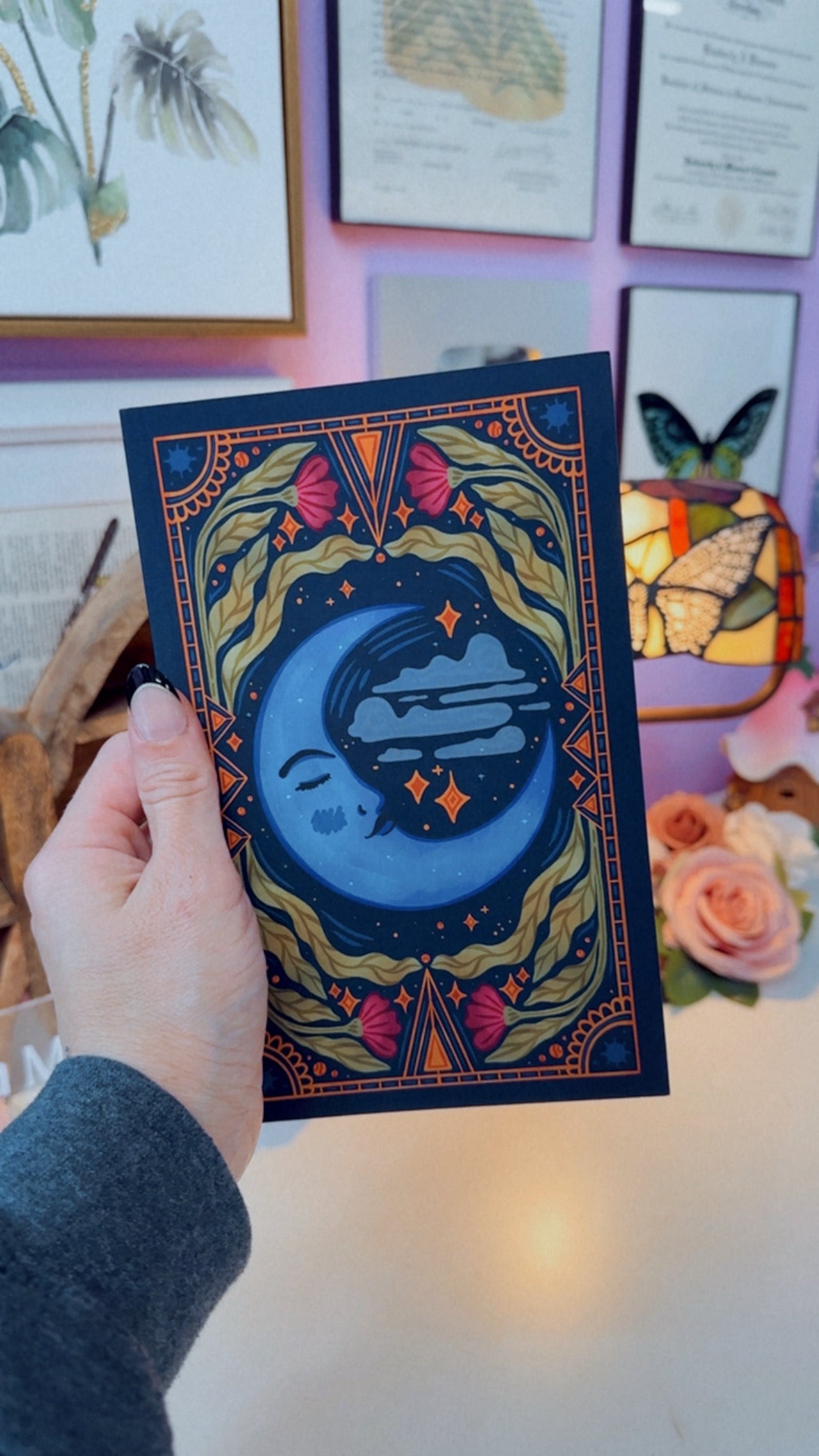 The Moon Layflat Notebook