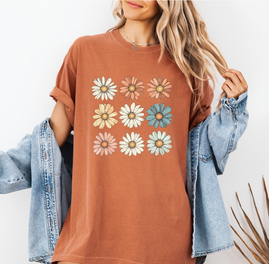 Fall Daisies t-shirt (Amber)