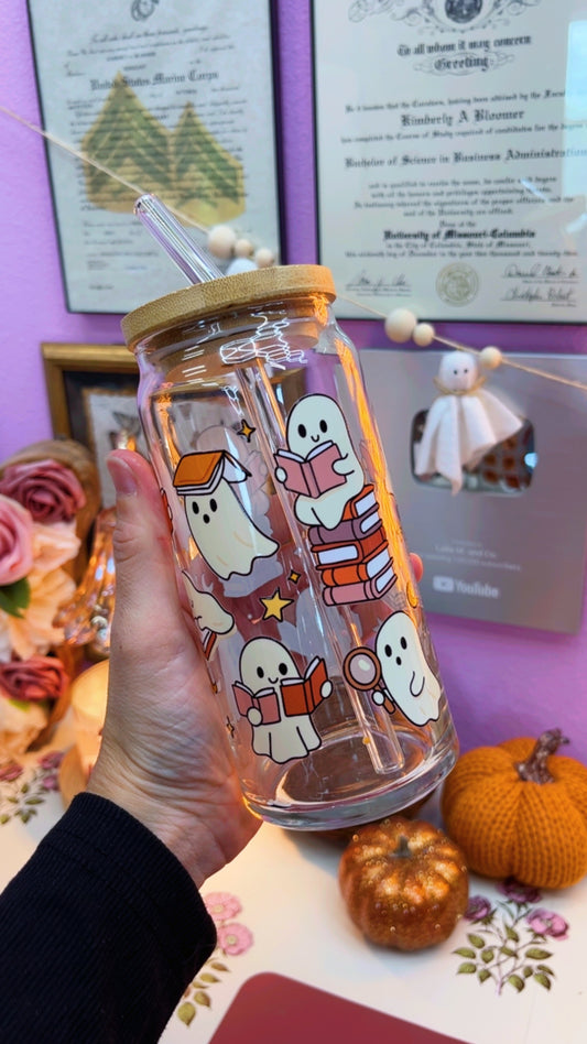 Reading Ghosts 20 oz Glass