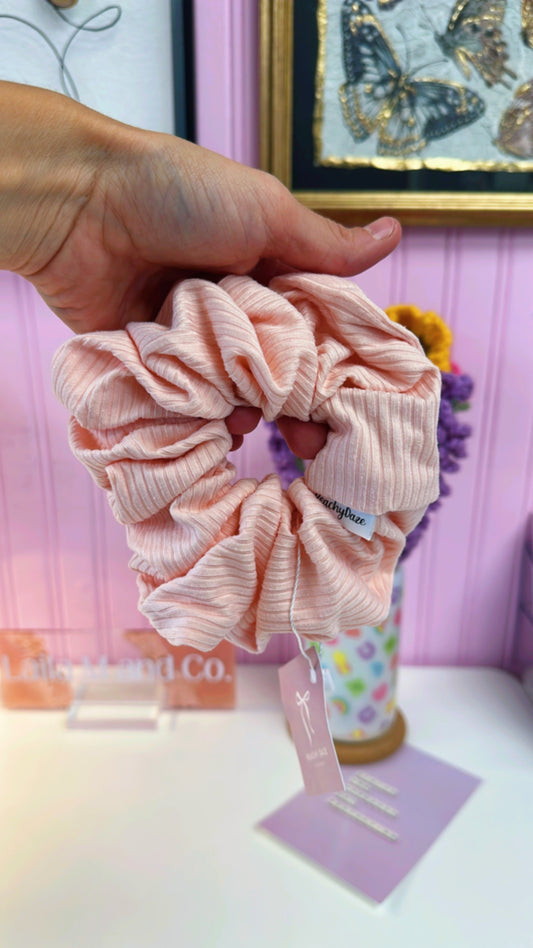 Baby Pink Silk XL Scrunchie