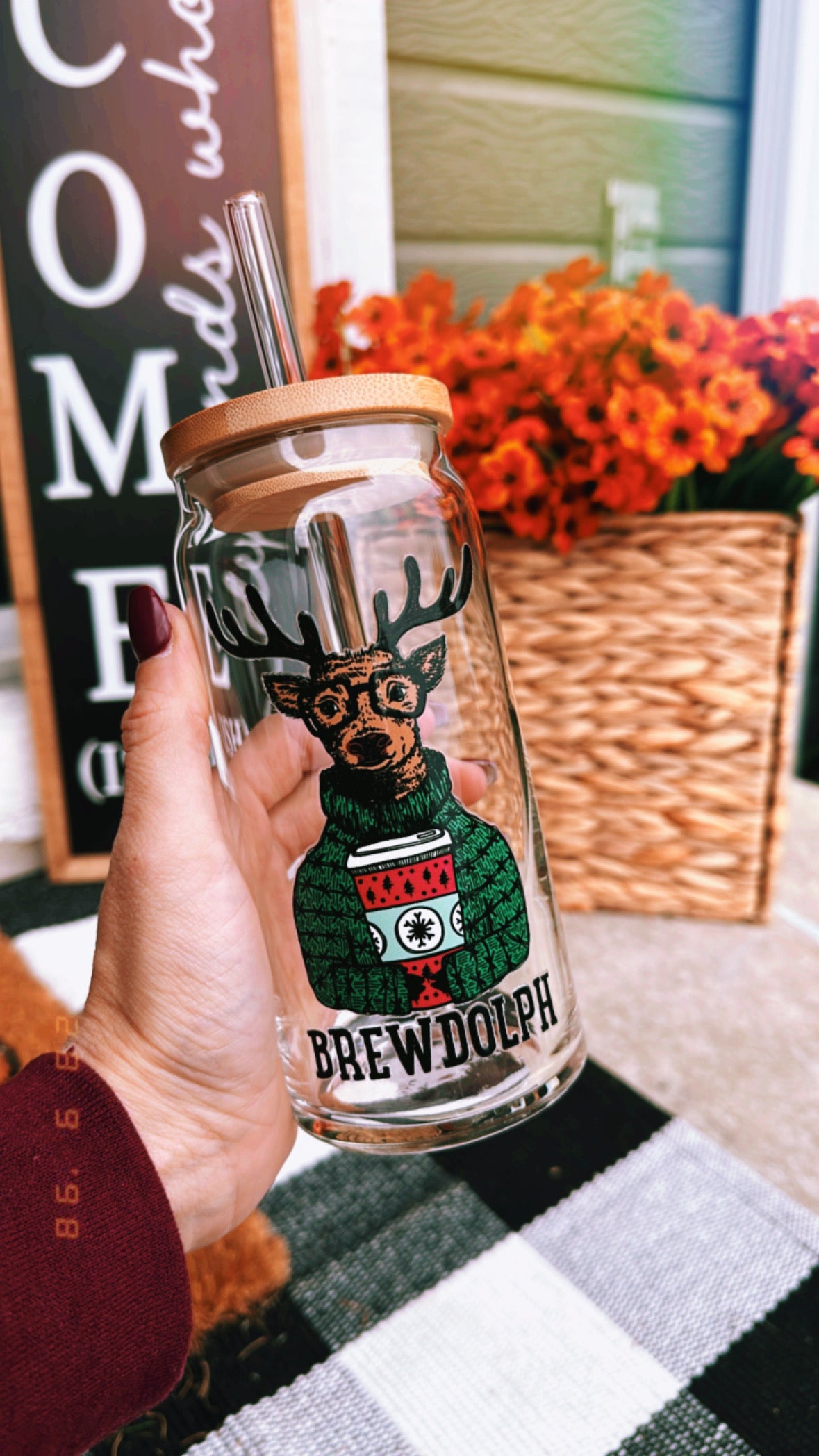 Brewdolph 20 oz Glass Can