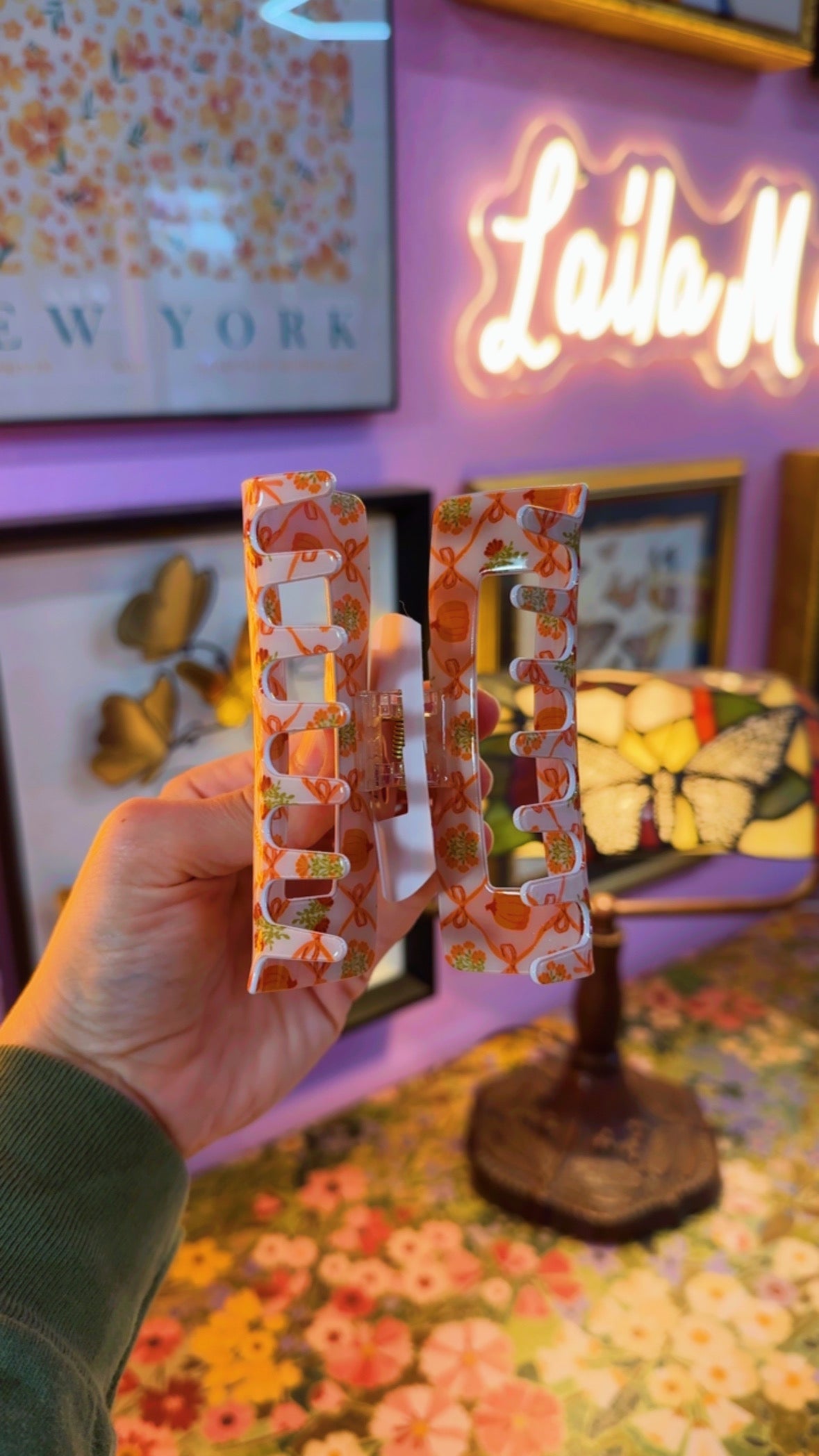 Pumpkin patch Claw Clip