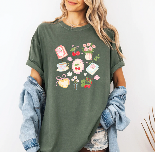 Let’s Have Tea T-shirt (Sage)