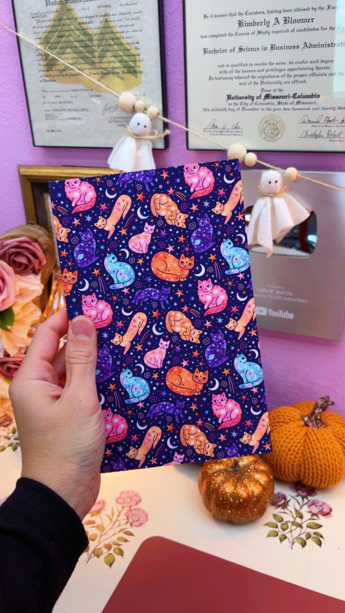 Celestial Cat Layflat Journal
