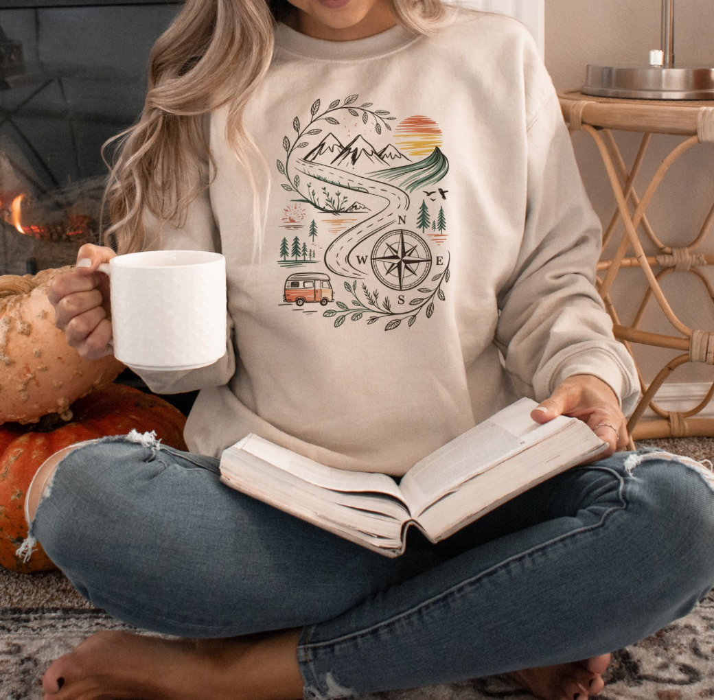 Travel Bug Crewneck (Beige)