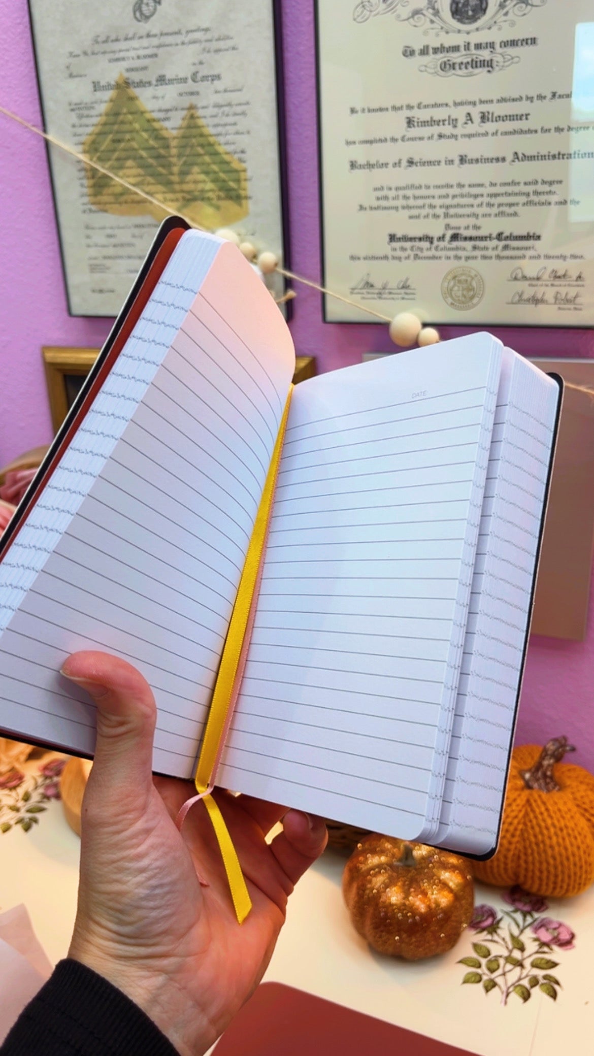 Rust Floral Softcover Journal