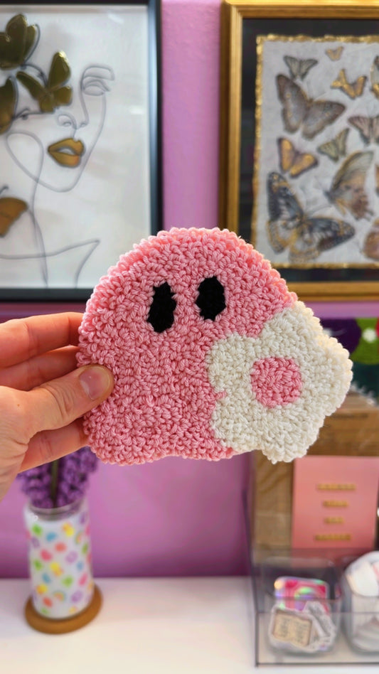 Flower Ghost Handmade Coaster