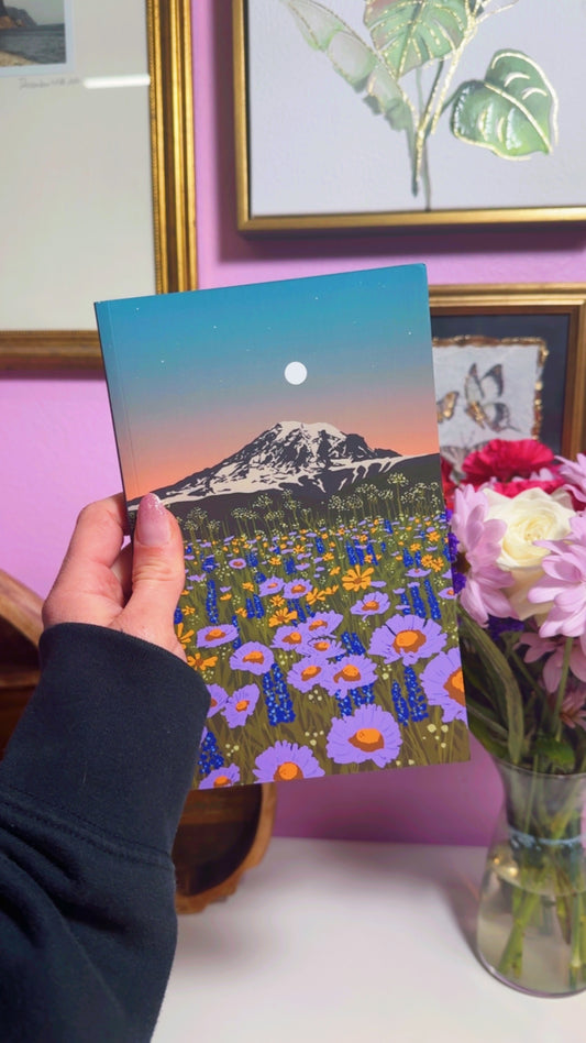 Mountain Flowers Layflat Notebook