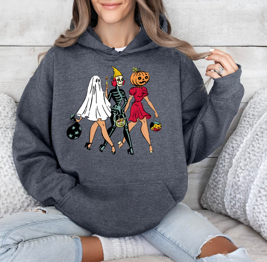 Trick or Treat Hoodie (Dark Heather Grey)