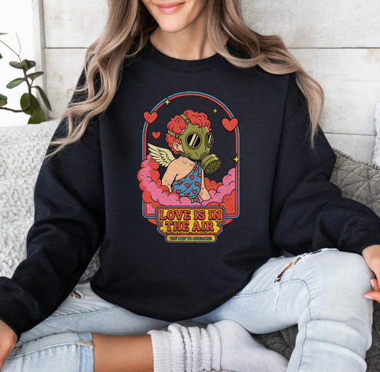 Love is in the Air Crewneck (Black)