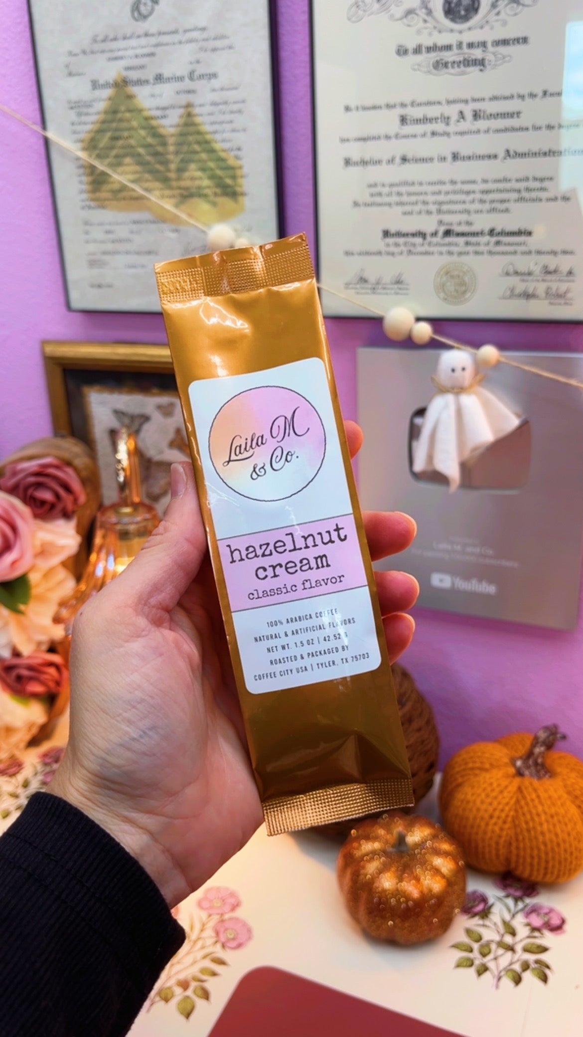 Laila M & Co. Hazelnut Cream Coffee Sampler — 1.5 oz