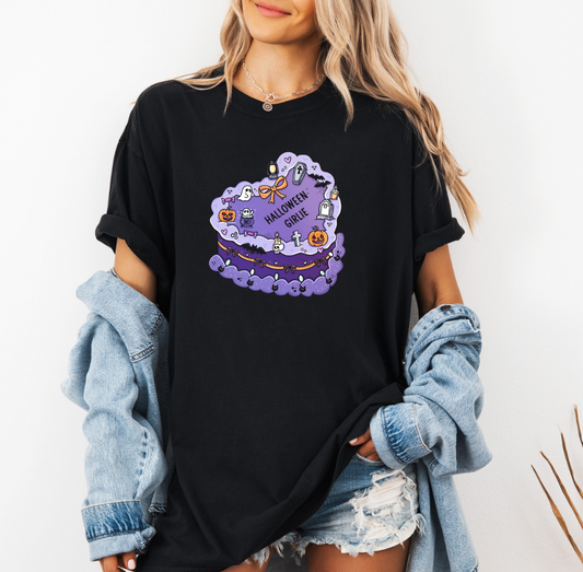 Just a Girl Cake T-shirt (black)