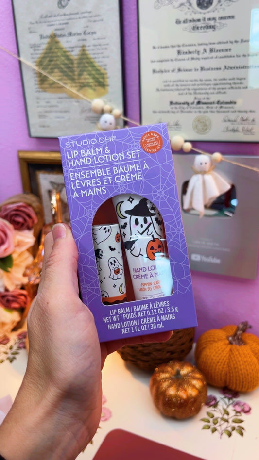 Ghostly Lip Balm & Hand Lotion Set