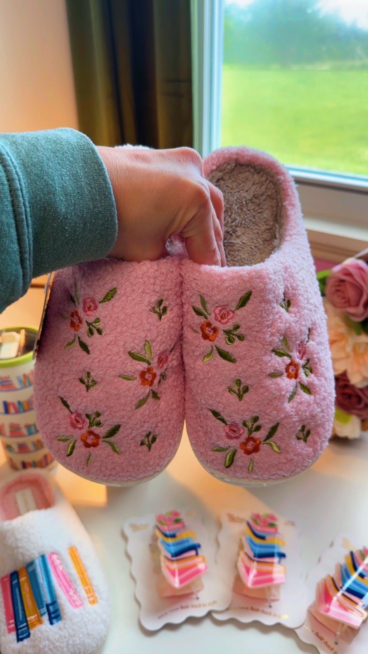 Whimsical Flower Slippers