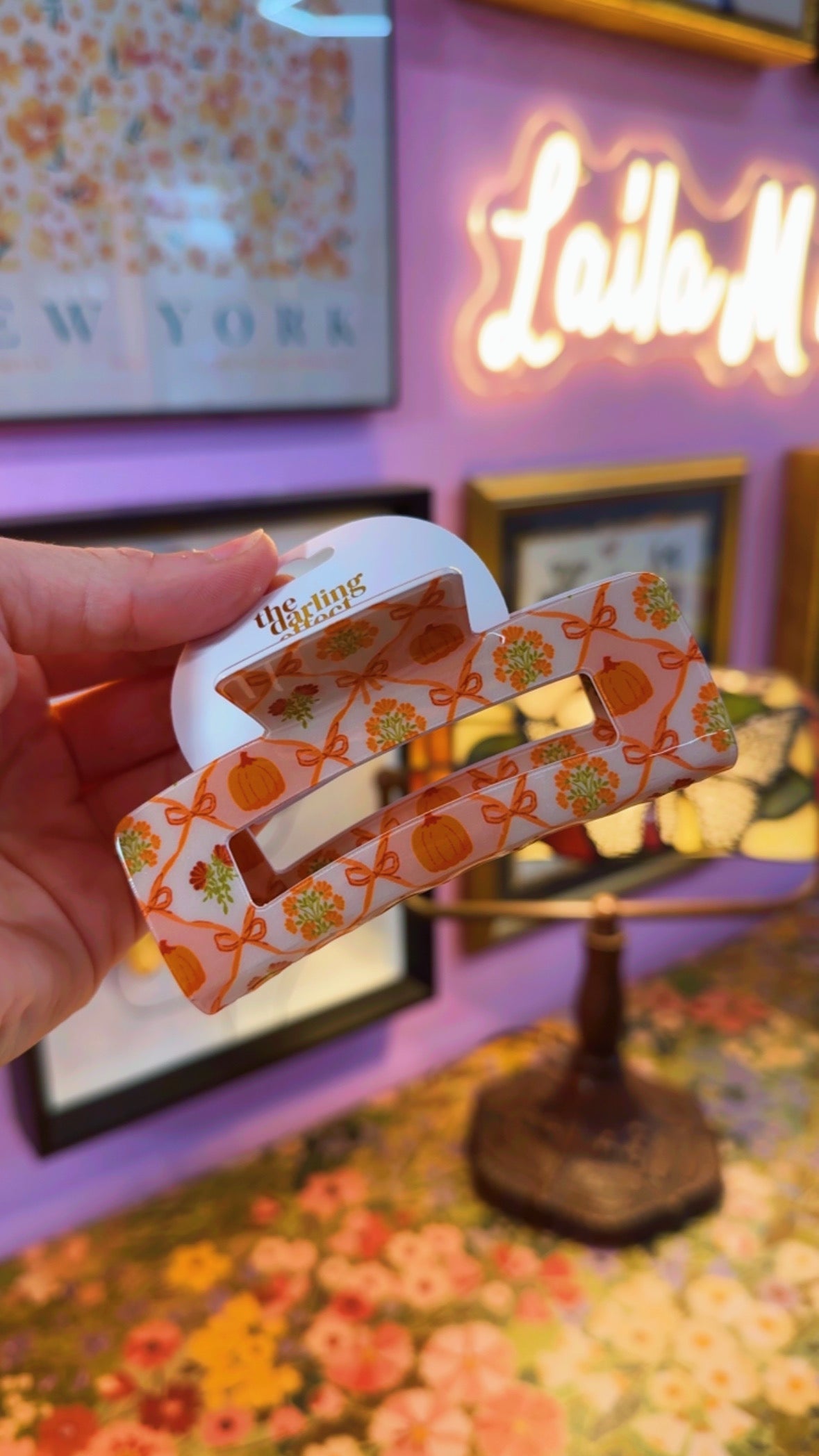 Pumpkin patch Claw Clip
