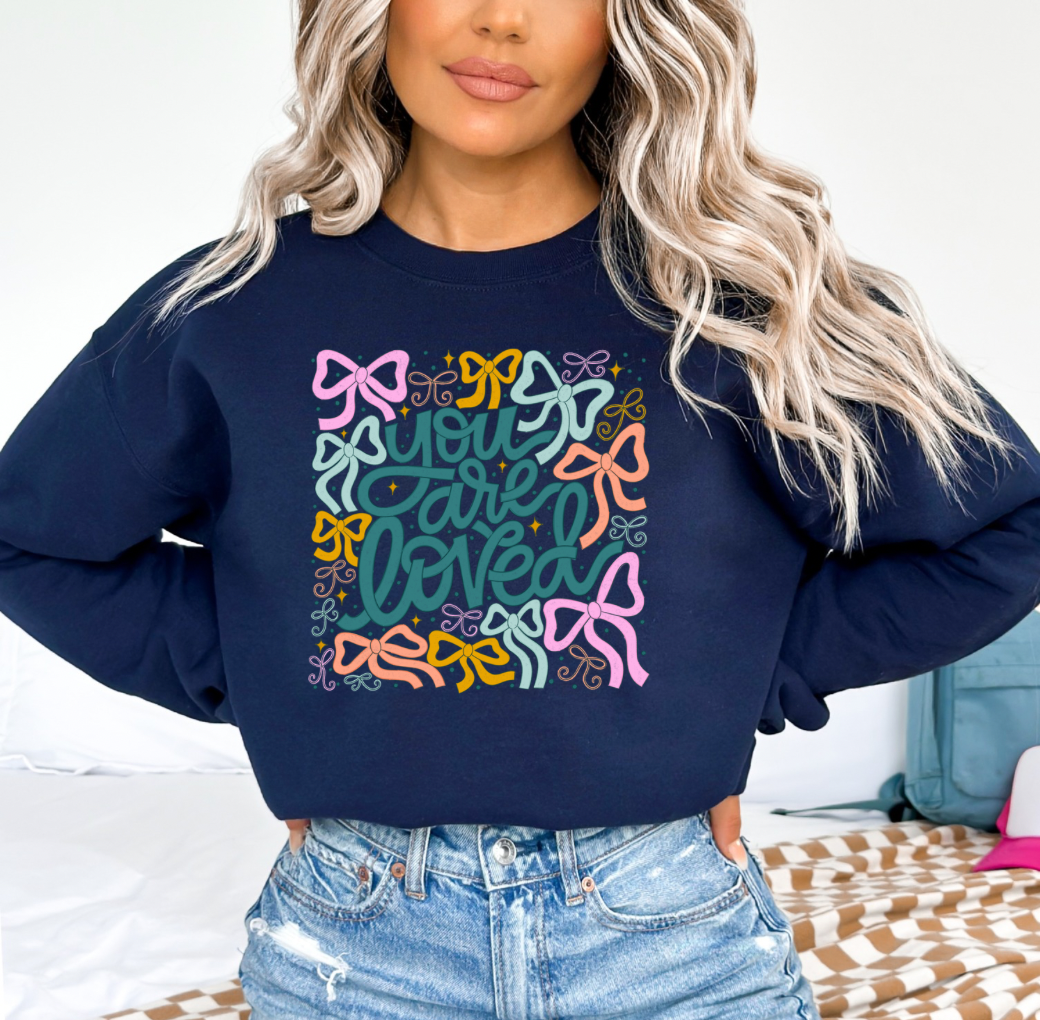 You are Loved Crewneck (Navy)